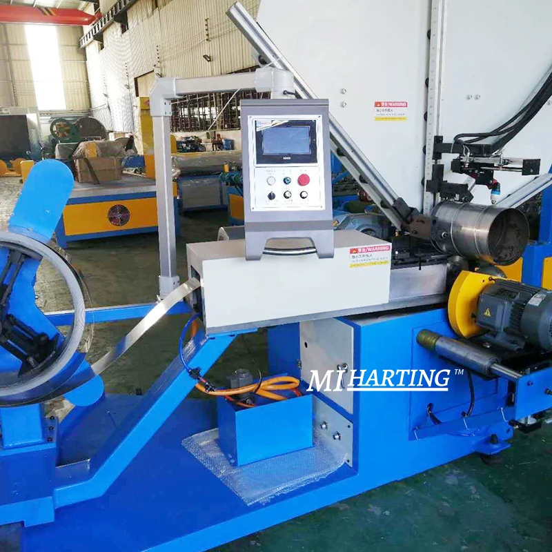 Round Galvanized Air Duct Spiral Tube Former Machine | Bending Machinery