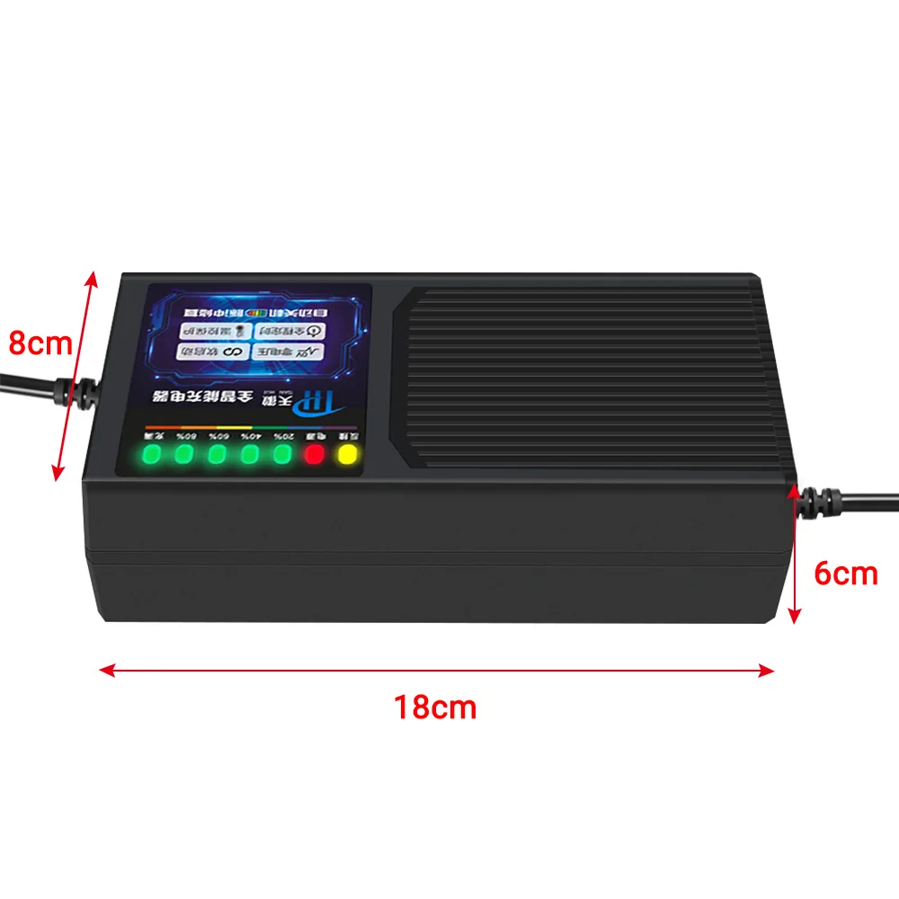 

48V/60V/72V Electric Vehicle Charger With 7 Light Power Display Current Protection/ Leakage Protection/Full Pulse