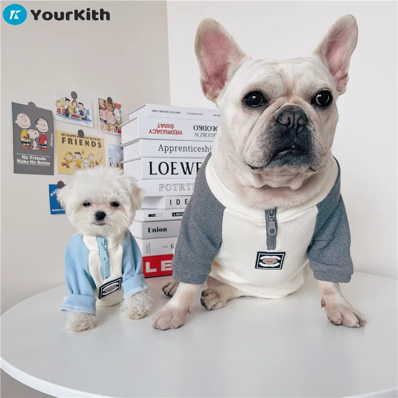 

Одежда для собак YourKith, брендовая весенне-летняя хлопковая одежда с короткими рукавами, шнауцер, Тедди, Бишон, Сиба-ину, для маленьких и средних собак