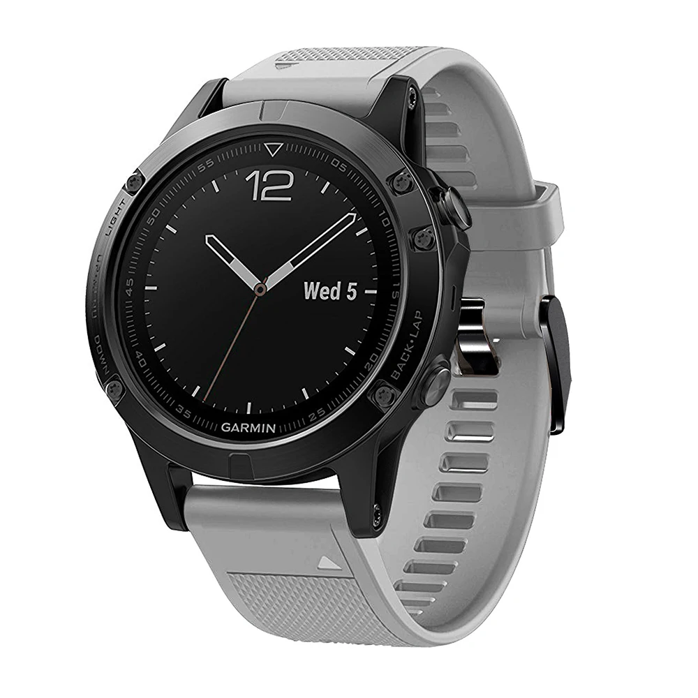 26 22 20 мм ремешок для garmin fenix 5 5X 5S Plus 3 3HR часы Quick fit Силиконовый Easyfit наручные часы ремешок для garmin fenix 5x5 5S