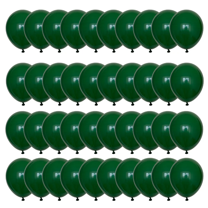 40pcs Green Balloons Set Metallic Confetti Balloon Jungle Safari Animal Birthday Party Decorations Kids Boy Baby Shower Favors | Дом и сад