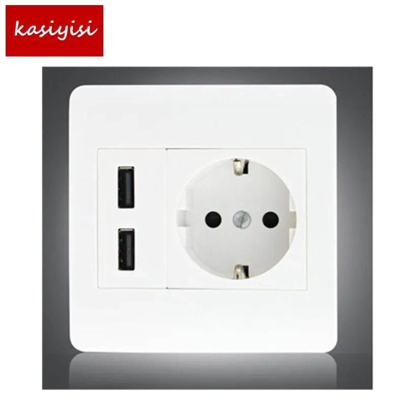 10 шт./лот новый чистый белый ABS розетка для безопасности детей европейский