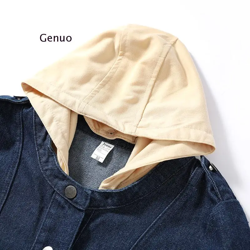 По сравнению с Размеры d размера плюс женские джинсовые Тренч Модные