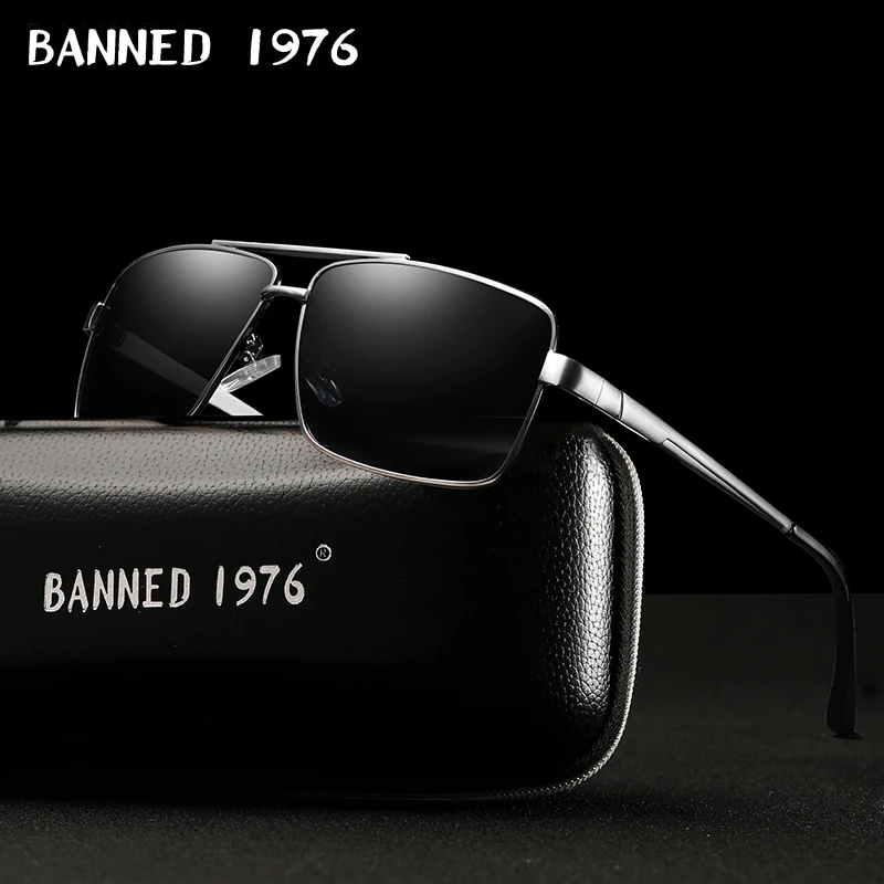 Запрещено Модные солнцезащитные очки для мужчин Поляризованные вождения