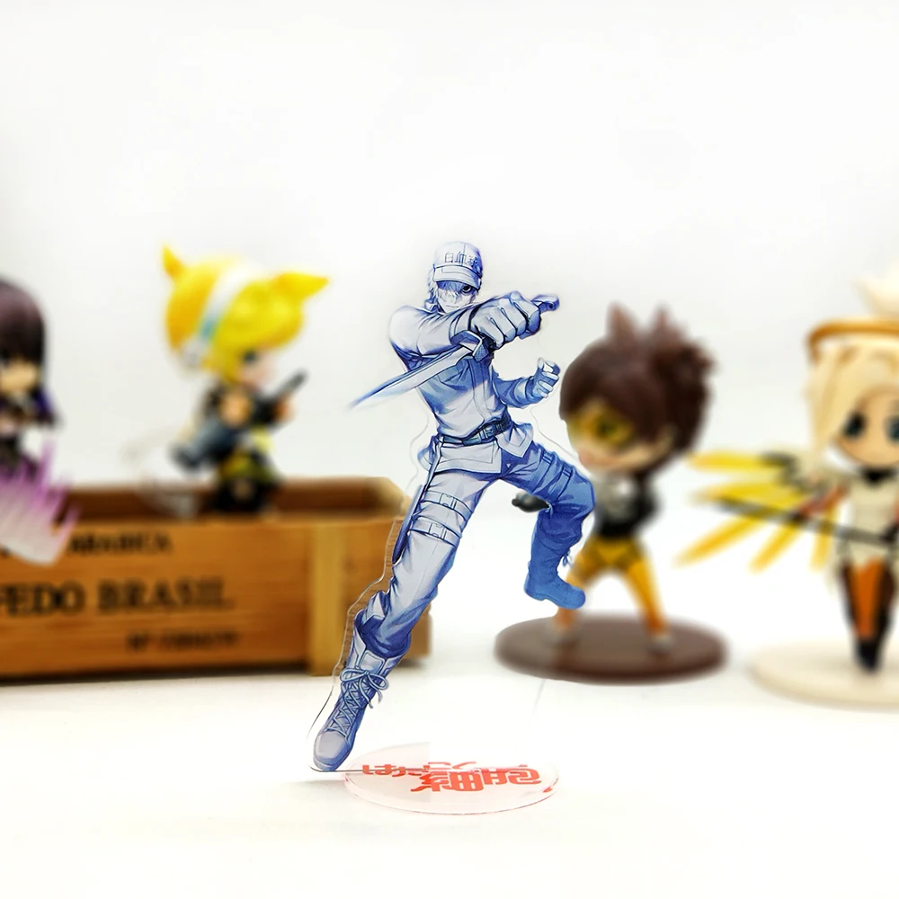 Cells At Work Hataraku Saibo Neutrophil acrylic stand figure model plate holder cake topper anime fire cool | Игрушки и хобби