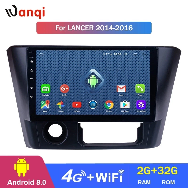4G Lte All Netcom WIFI Android 10 0 Авто Стерео 9 дюймов HD сенсорный экран для 2014 2016 Mitsubishi Lancer