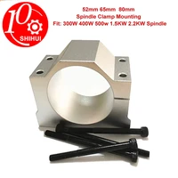al alloy spindle clamp mounting bracket 52mm 65mm 80mm with 4 screws for 300w 400w 500w 1 5kw 2 2kw spindle cnc milling machine