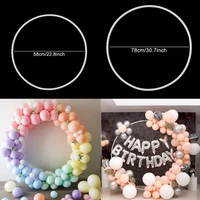 5878cm circle balloon garland arch balloon accessories plastic ring stand arch frame for wedding birthday background decoration