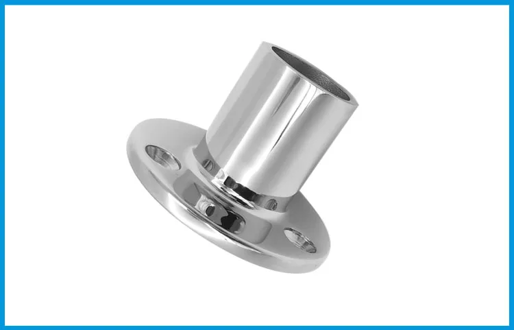 

316 Stainless Steel 90 Degree Marine Boat Hand Rail Fitting Round Stanchion Base For Pipe 22mm 25.4mm 32mm Dia