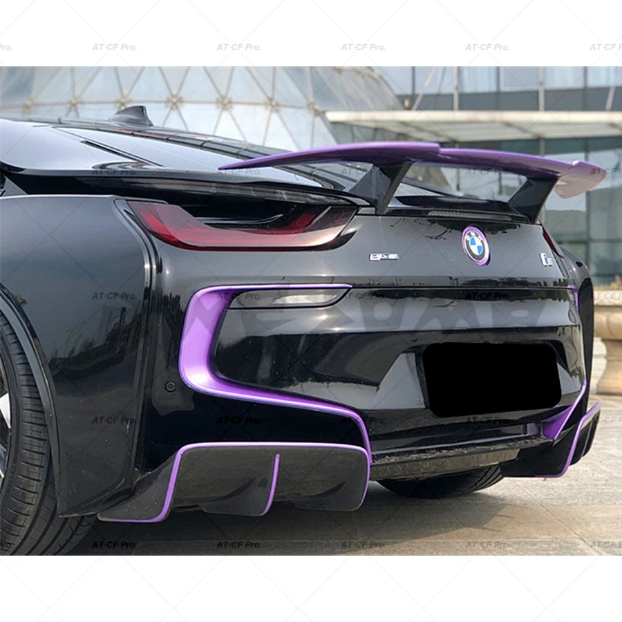 I8 Carbon Fiber FRP Rear Spoiler Trunk Lip Boot Wing Decoration Car Styling Tuning For BMW 2014 2015 2016 2017 2018 2019 | Автомобили и