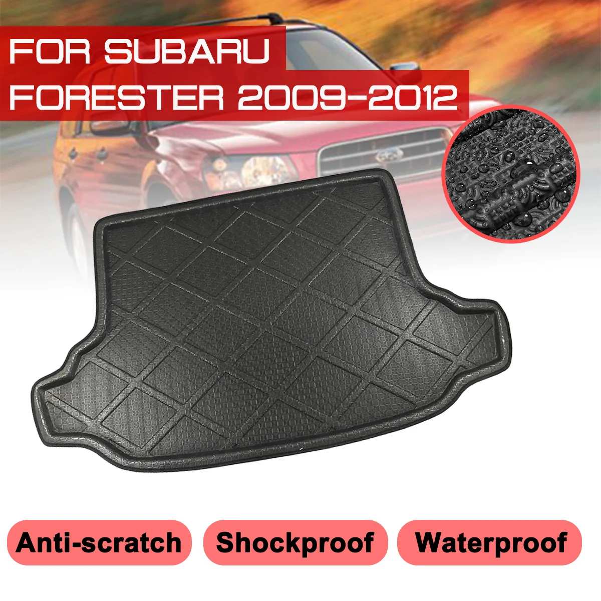 Car Floor Mat Carpet For Subaru Forester 2009 2010 2011 2012 Rear Trunk Anti-mud Cover | Автомобили и мотоциклы