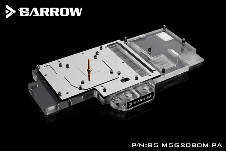 Барроу полное покрытие GPU водный блок для MSI RTX 2080 GAMING X TRIO/SEA HAWK EK Aurora материнская