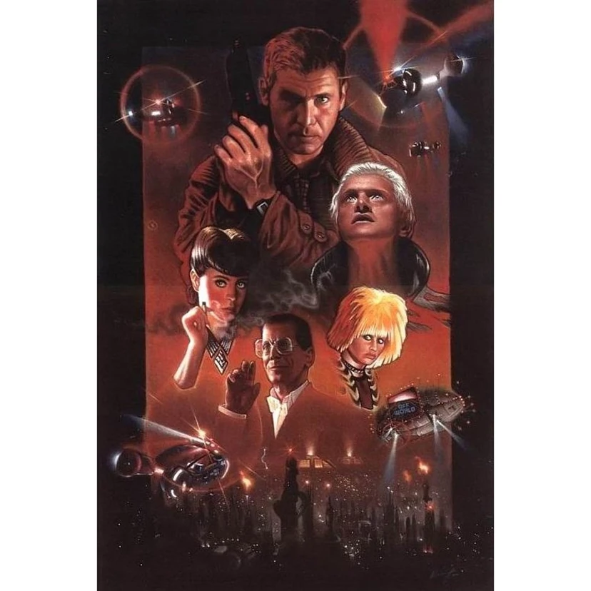 Картина Бегущий по лезвию 2049 Постер полноразмерная/круглая Алмазная 5D картина