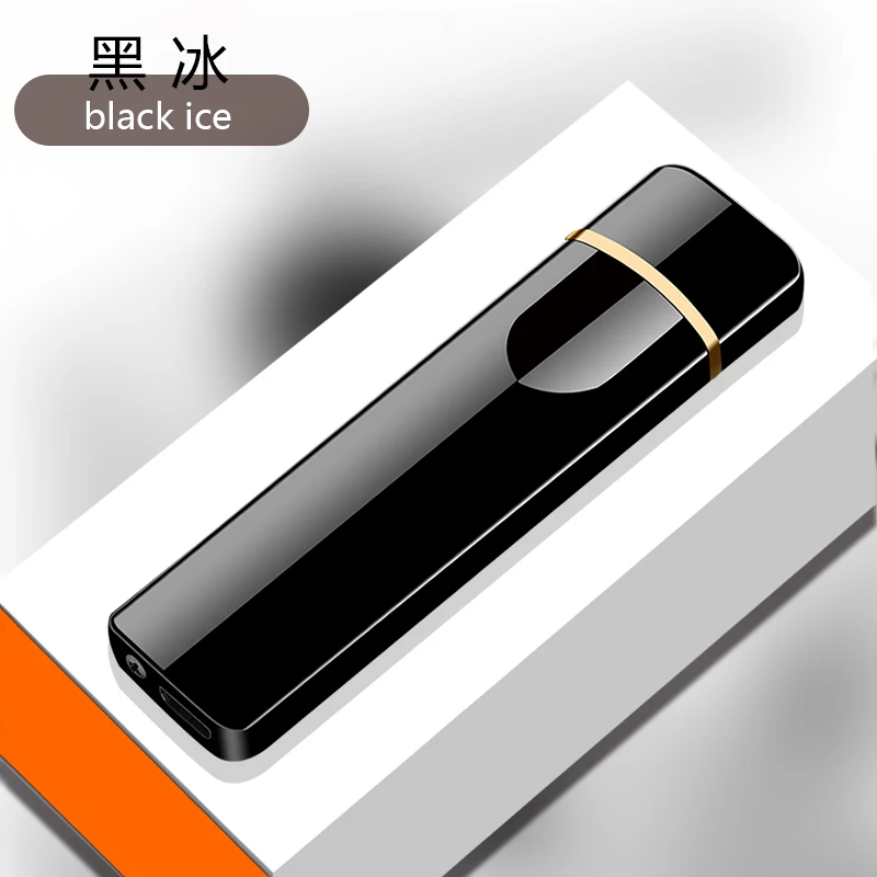 Модная Индукционная ветровка AI USB Elctronic перезаряжаемая зажигалка, Классическая Зажигалка для мужчин, для курения, Zapalniczka - Цвет: 2