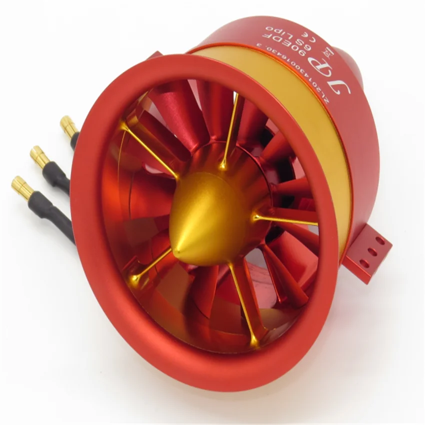 JP EDF полностью металлический воздуховод вентилятор JP 90 мм 6 S-12 S EDF 4250 KV1750 мотор(6 S), 4250 KV1400(8 S), 4250 KV1080(12 S