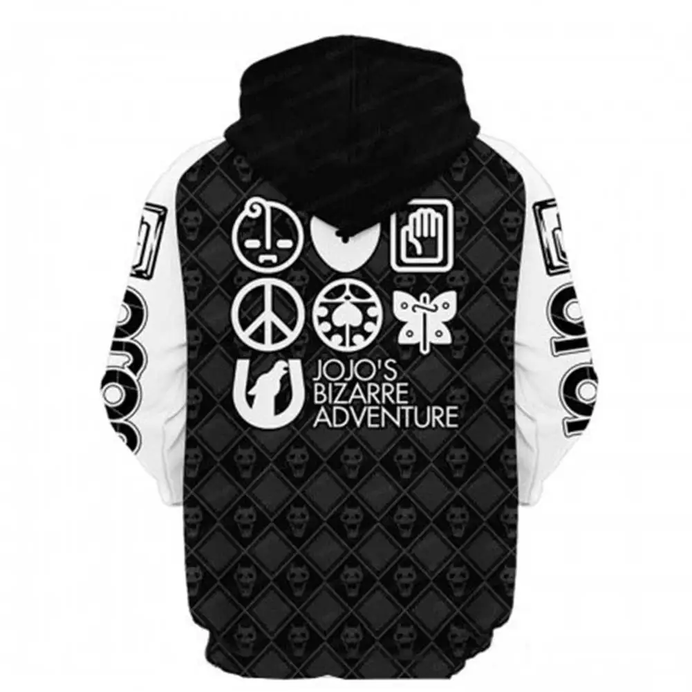Толстовка с капюшоном для взрослых невероятные приключения Джоджо худи косплея