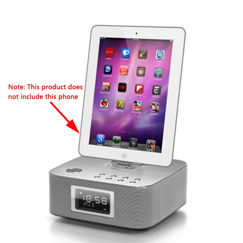 With Speaker Speaker, Dual Alarm Clock And Usb Lightning Interface Of Radio