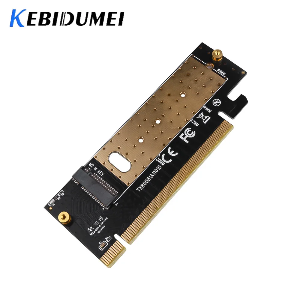 Kebidu M.2 NVMe SSD NGFF к PCIE 3 0 X16 X4 адаптер M Key интерфейс Плата расширения полная скорость