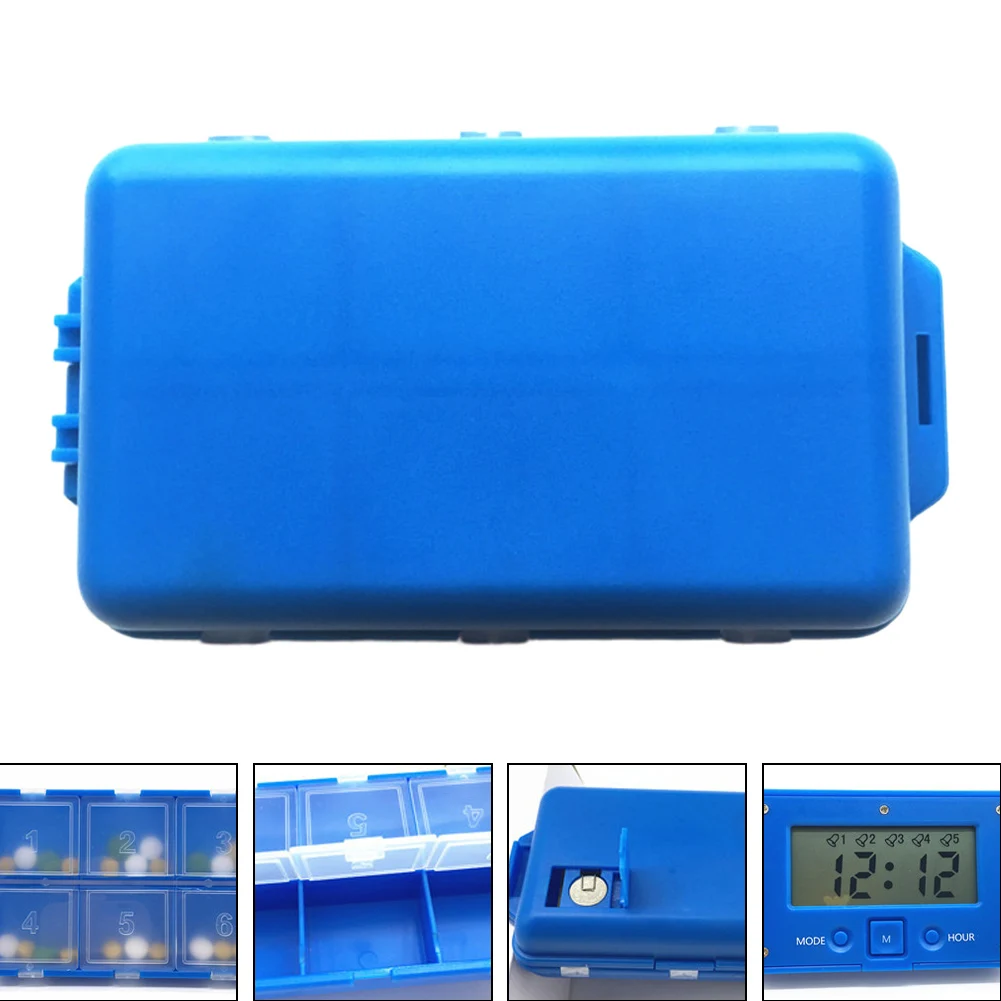 6 сеток таблетки коробка большой экран планшеты путешествия Led диспенсер