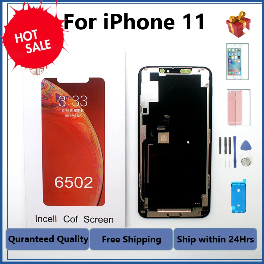 

For iPhoneX 11 Pantalla OLED Incell LCD Display For iPhone 11 LCD Display Touch Screen Replace Digitizer Assembly