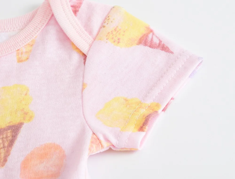 Carters для маленьких девочек одежда для детей короткий рукав 3 шт./компл. из хлопка, бренд bebe, комплект одежды для маленьких детей; комбинезон для новорожденных Carters, одежда для маленьких мальчиков