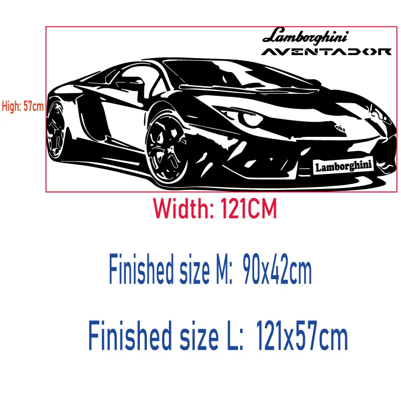 Настраиваемые персонализированные виниловые настенные наклейки Aventador Super car youth