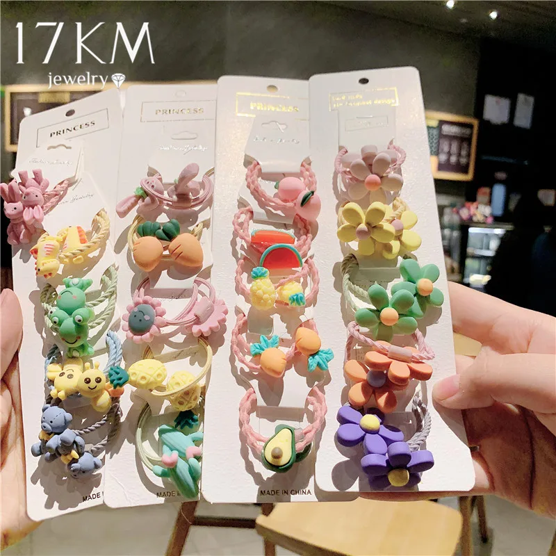 Повязка на голову детская эластичная с изображением животных и фруктов 17 км 2019 |