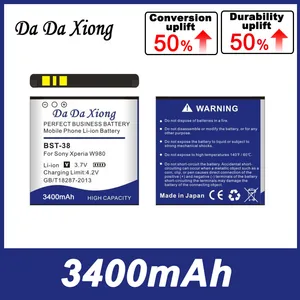 Аккумулятор для Sony Xperia T650i W580c W980 Z770i C510 C902 C905 K770 K858 K850 R300i R306c S302c S312 S500c S303c, 3400 мАч