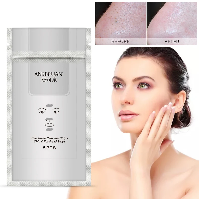 5 шт. маска для удаления угрей в носу глубокое очищение кожи акне черная пилинг