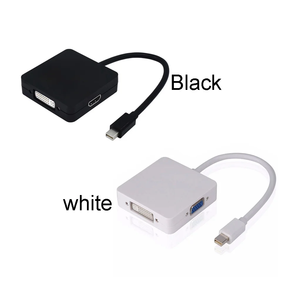 3 в 1 DP к DVI VGA HDMI адаптер кабель преобразования практичный мини-дисплей порт 18 см