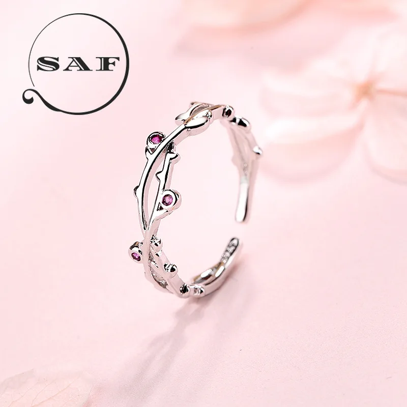 Кольцо из стерлингового серебра кольцо с указательным хвостом Женское