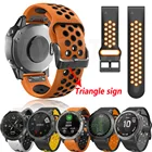 Ремешок спортивный силиконовый для Garmin Fenix 6X 6S 6Pro 5X 55S Plus 3HR D2 Delta PX 26 22 мм