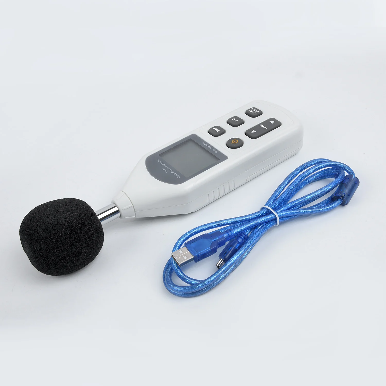 

Professional Sound Level Meter Kit Sponge Ball USB Cable CD Monitoring Decibel Noise Measurement Pressure Tester