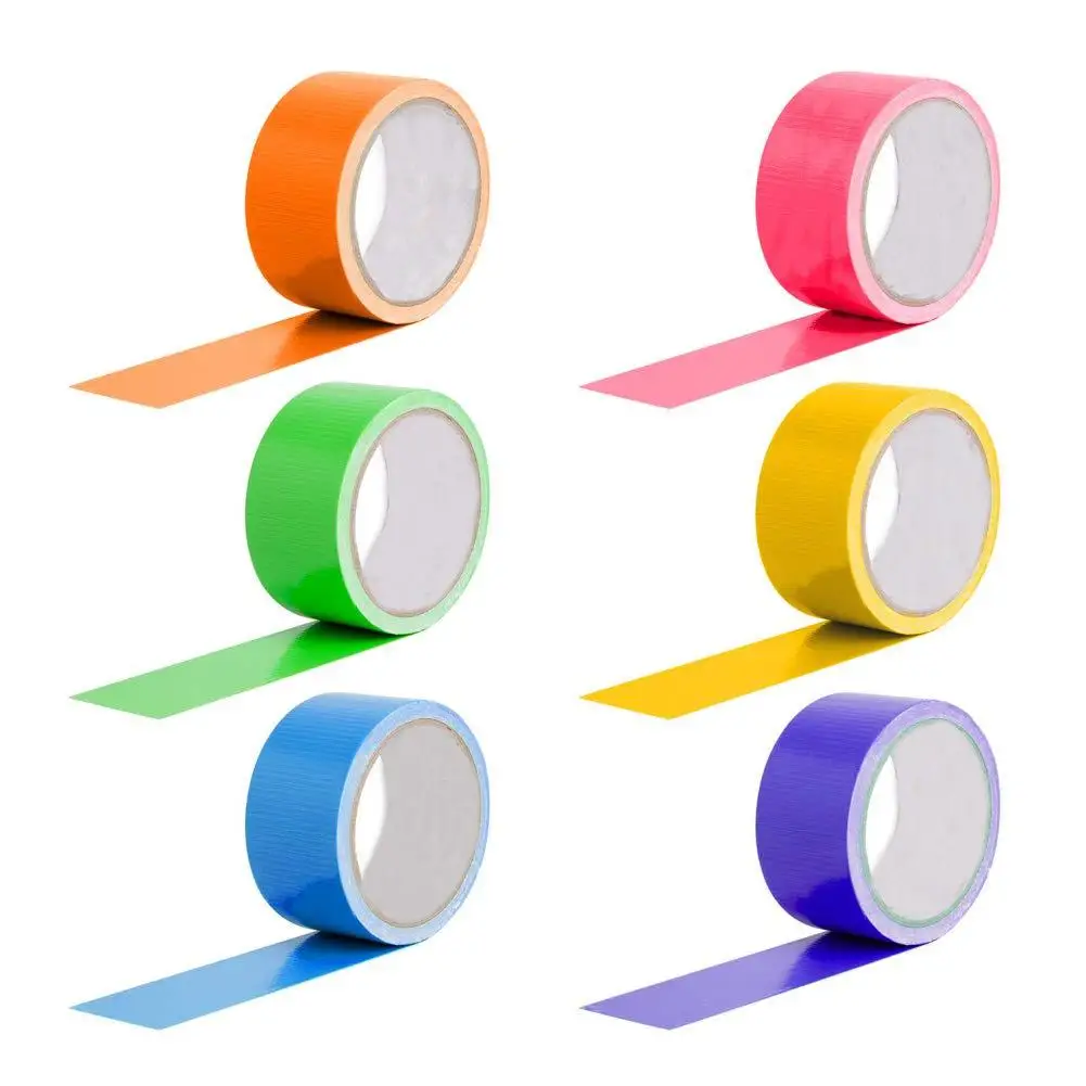 

6pcs Student Pure Color Series Paper Tape Kids Stationery Scrapbook Sticker
