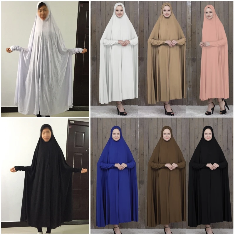 Традиционная мусульманская молитва Рамадан Burquas Niqab Jilbab Арабская женская одежда