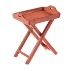 Миниатюрная модель мебели для кукольного домика, 1 шт., стол 112, деревянный поднос, еда, кофе, столик с полками, игрушки