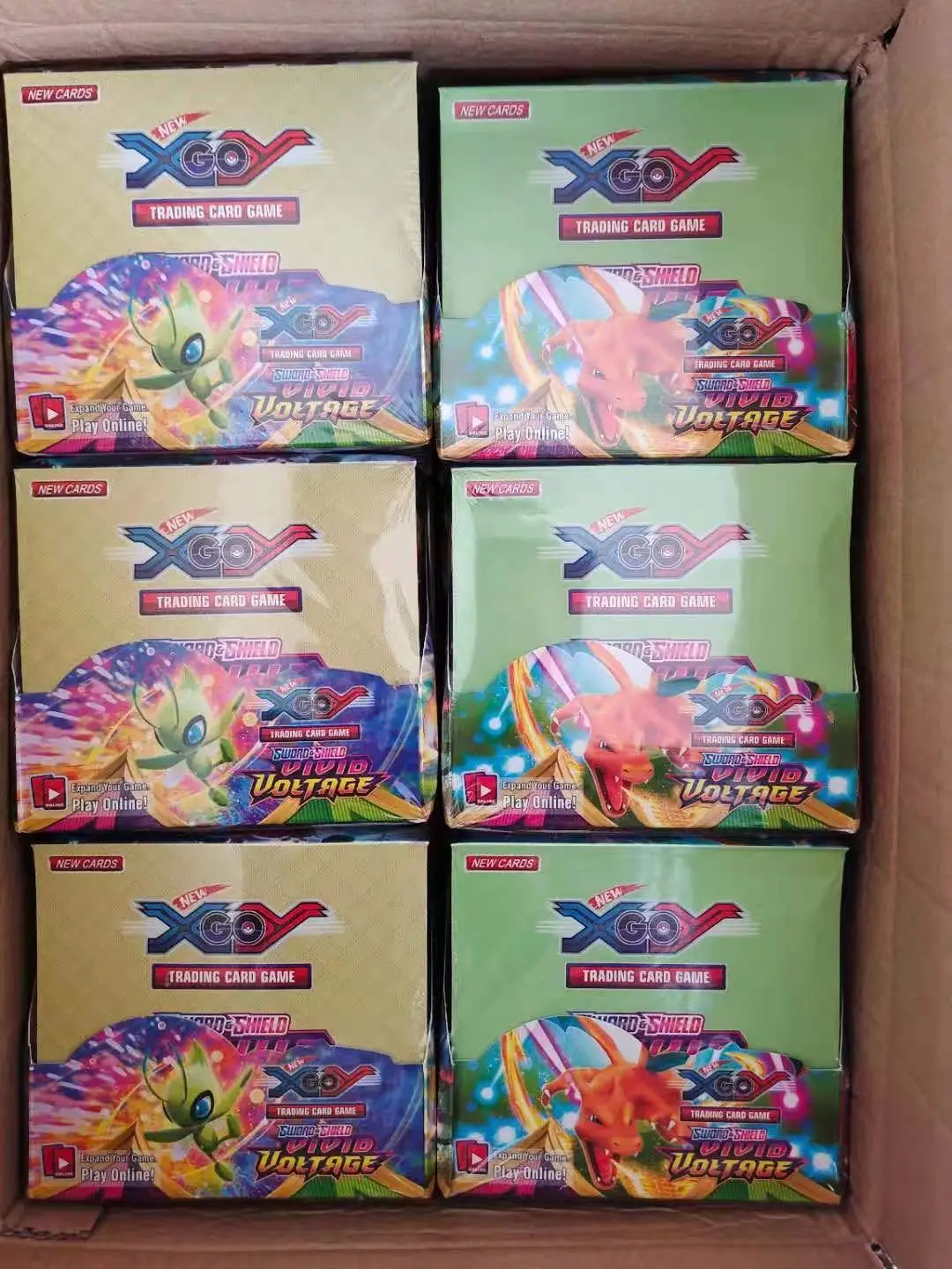 

324pcs Newest Sword Shield Vivid Voltage Pokemon Cards Pokemon Booster Box Collectible Tradiner Card Game Toys Children Gift
