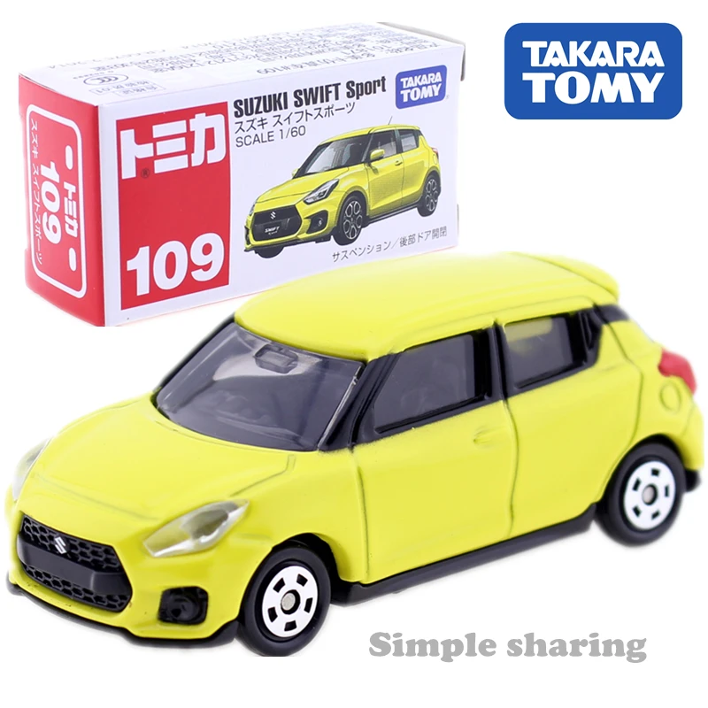 Takara Tomy Tomica N0.109 Suzuki Swift Sport Scale 1/60 популярный детский фотоаппарат литая