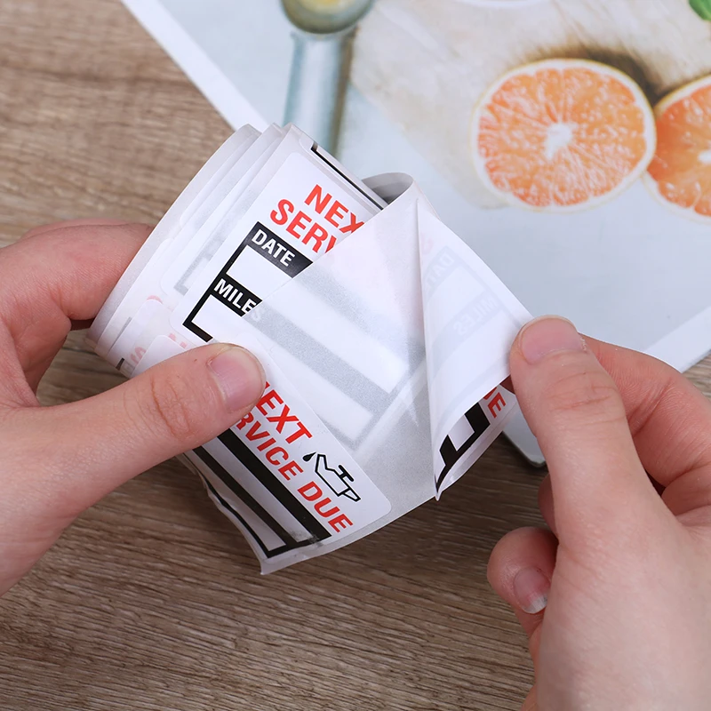 100 листов/рулон прозрачная наклейка для замены масла|Наклейки на автомобиль| |