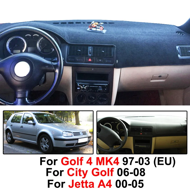 Xukey коврик для приборной панели, чехол для приборной панели, коврик для Vw Golf 4 MK4 1997-2003 City Golf 2006-2008 Jetta 2000-2005
