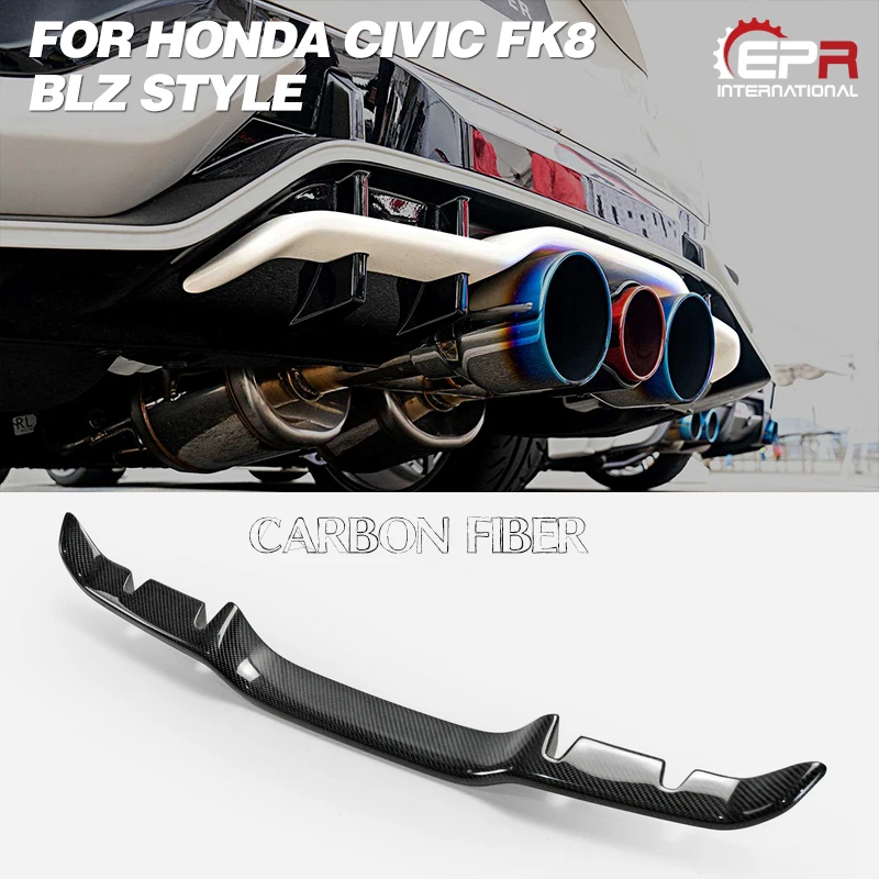 Карбоновый диффузор Garnish для Civic FK8 BLZ стиль стекловолокно/frp зад гарнир Корпус Комплект тюнинг для Civic FK8 тюнинг отделка Гонки