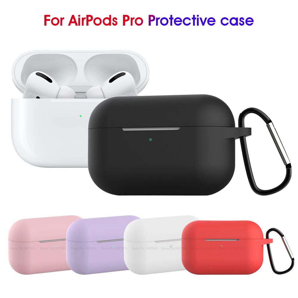 Защитный чехол для наушников Airpods Pro Ультратонкий силиконовый противоударный