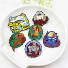 Скелет, череп, глазный шар, эмалированные булавки, красная роза, цветочные кости, объятия, лес, птица, попугай, фотография