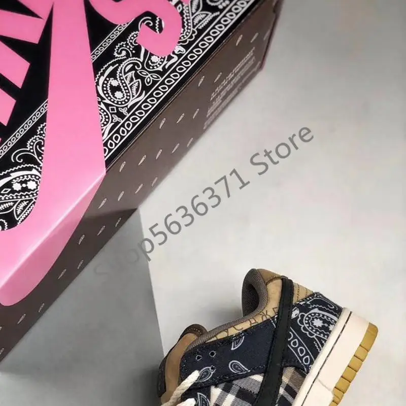 Замшевые кроссовки Travis Scott x SB Dunks спортивная обувь для мужчин и женщин лучшего