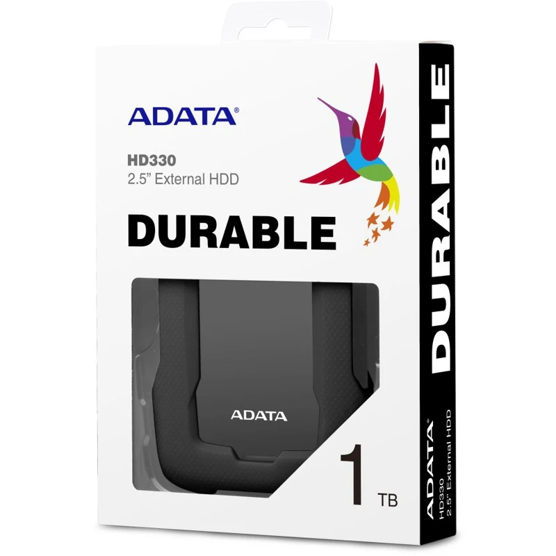 Жесткий диск A Data USB 3.0 1Tb AHD330 1TU31 CBK HD330 DashDrive Durable 2.5&quot черный|Внешние жесткие диски| |