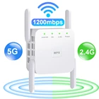 5G Wi-Fi ретранслятор Wi-Fi усилитель 5G2,4G Wi-Fi усилитель сигнала Wifi маршрутизатор 1200 Мбитс Диапазон Беспроводной удлинитель для головок 5G Wi-Fi Интернет Boost
