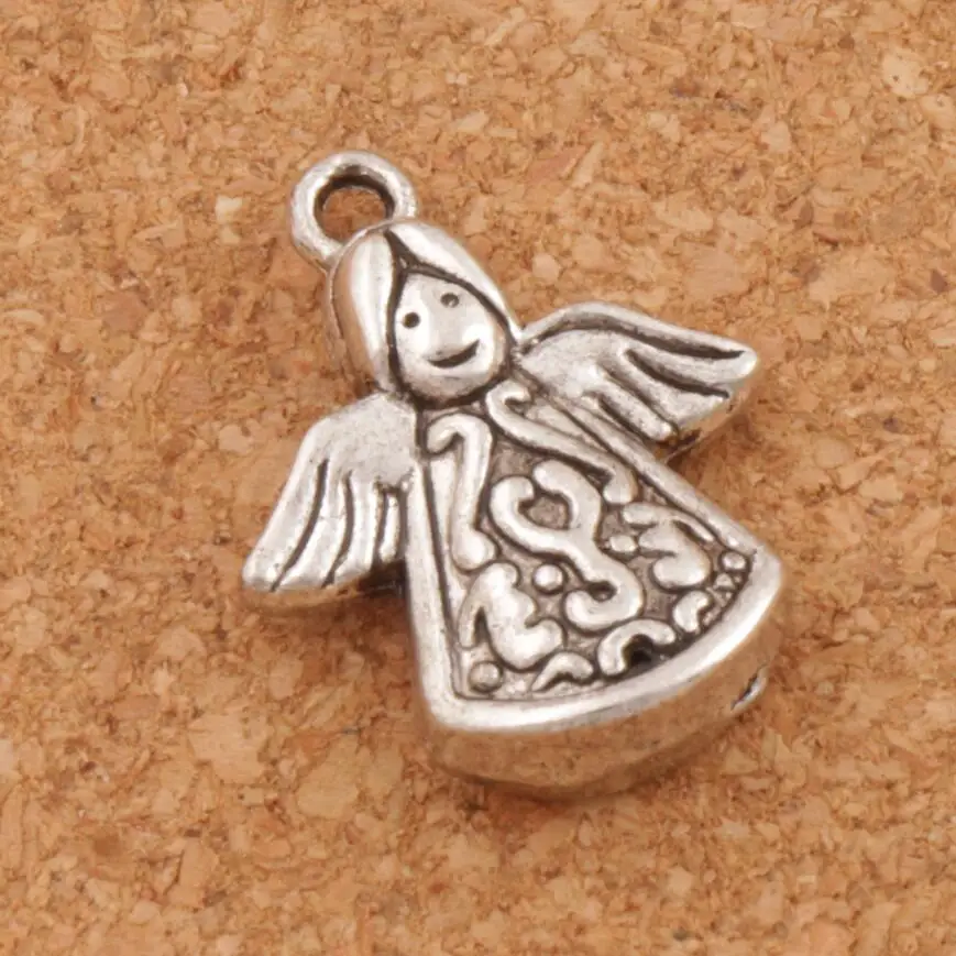 

Solar Angel Praying Spacer Charm Beads 18pcs Zinc Alloy Pendants Jewelry DIY L213 21.2x16.3mm