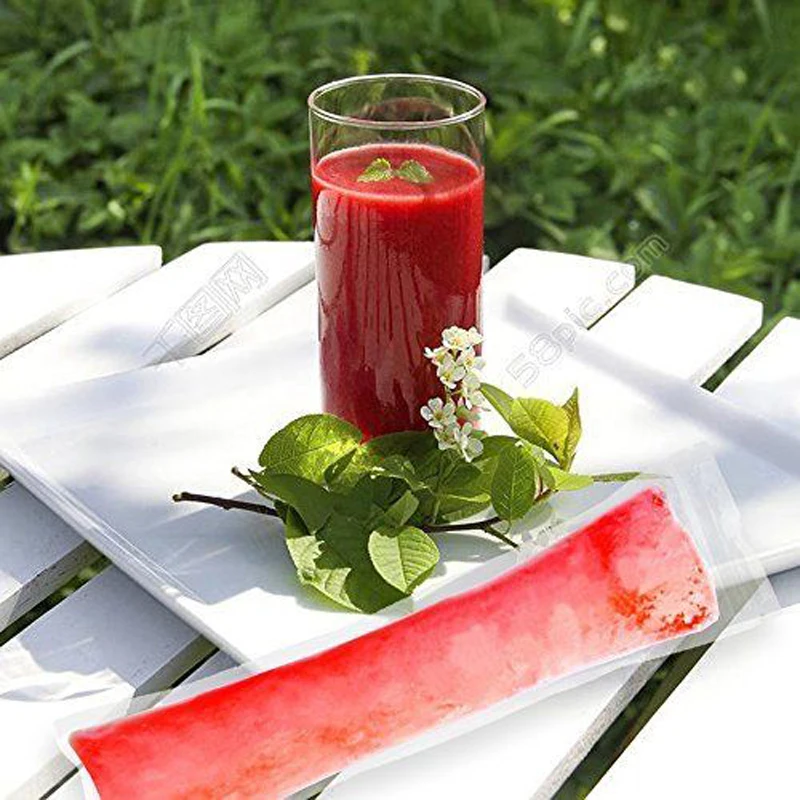 200 шт льда эскимо формы мешки одноразовые конфеты трубки Zip Lock мешок