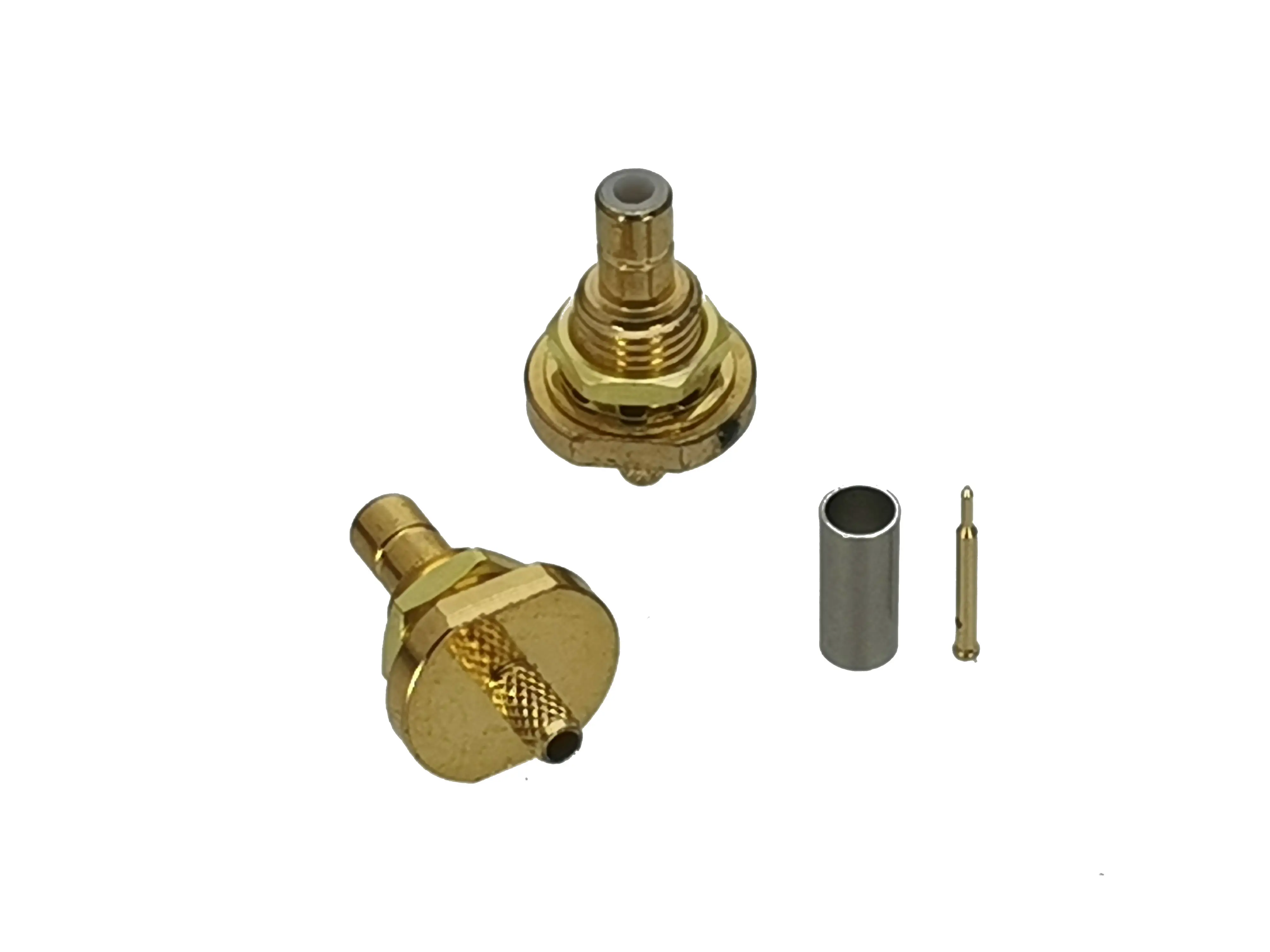 Коннектор SMB штекер перегородка обжим гайки RG174 RG316 LMR100 кабель RF