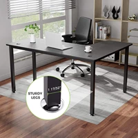 61 inch l shaped desk home office gaming computer desk corner desk table with mouse pad easy assembly left side